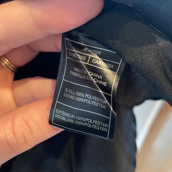 Jack (US8) black and magenta shirt sleeve dress with low back cutout - Picture 5 of 6